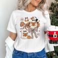 Ghost Reading Books Halloween Bow Spooky Teacher Student Unisex T-Shirt, gift for family, gift for coworker