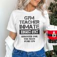 Halloween Gym Teacher Prisoner Costume Unisex T-Shirt, gift for family, gift for coworker