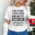 Halloween History Teacher Prisoner Costume Unisex T-Shirt, History Teacher Shirts, gift for family, gift for coworker