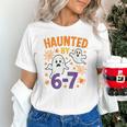 Haunted 67 Ghost Math Teacher Halloween Costume Math Pun Unisex T-Shirt, gift for family, gift for coworker Haunted 67 Ghost Math Teacher Halloween Costume Math Pun Unisex T-Shirt, gift for family, gift for coworker