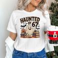 Haunted By 67 Teacher Ghost Pumpkin Halloween Costum Unisex T-Shirt, gift for family, gift for coworker Haunted By 67 Teacher Ghost Pumpkin Halloween Costum Unisex T-Shirt, gift for family, gift for coworker
