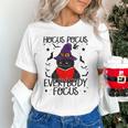 Hocus Pocus Everybody Focus Halloween Teacher For Men Women Unisex T-Shirt, gift for family, gift for coworker