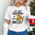 I'm Just Here To Get Messy Art Teacher Artist Painting Unisex T-Shirt, gift for family, gift for coworker