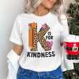 K Is For Kindness Unity Day Teacher Kids Unisex T-Shirt, gift for family, gift for coworker