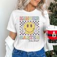Kindergarten Teacher Team Hippie Smile Face Back To School Unisex T-Shirt, gift for family, gift for coworker Kindergarten Teacher Team Hippie Smile Face Back To School Unisex T-Shirt, gift for family, gift for coworker