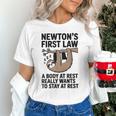 Newtons First Law Physics Jokes Science Teacher Unisex T-Shirt, Science Teacher Shirts, gift for family, gift for coworker Newtons First Law Physics Jokes Science Teacher Unisex T-Shirt, Science Teacher Shirts, gift for family, gift for coworker