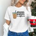 Phonemes Graphemes And Caffeine Coffee Teacher Appreciation Unisex T-Shirt, gift for family, gift for coworker Phonemes Graphemes And Caffeine Coffee Teacher Appreciation Unisex T-Shirt, gift for family, gift for coworker