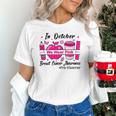 Pre-k Teacher In October We Wear Pink Breast Cancer Unisex T-Shirt, gift for family, gift for coworker