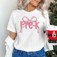 Preppy Pre k Back To School Pre-k Teachers Girls Cute Bow Unisex T-Shirt, gift for family, gift for coworker
