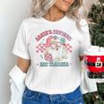 Retro Pink Christmas Santa's Favorite Art Teacher Artist Unisex T-Shirt, gift for family, gift for coworker