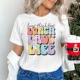 Soul Bleach Teacher Staff First Day Of School Last Hugs & High Fives Lunch Lady Vibes Blue Classic Fit Unisex T-Shirt, gift for family, gift for coworker