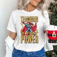 Teaching Is My Super Power Superhero Teacher Unisex T-Shirt, Super Teacher Shirts, gift for family, gift for coworker