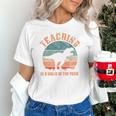 Teaching Is A Walk In The Park Teacher T-Rex Retro Unisex T-Shirt, gift for family, gift for coworker