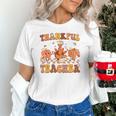 Thankful Teacher Retro Groovy Thanksgiving Fall Women Men Unisex T-Shirt, Groovy Teacher Shirts, gift for family, gift for coworker Thankful Teacher Retro Groovy Thanksgiving Fall Women Men Unisex T-Shirt, Groovy Teacher Shirts, gift for family, gift for coworker