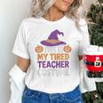 This Is My Tired Teacher Costume Halloween Premium Tri-Blend Unisex T-Shirt, gift for family, gift for coworker This Is My Tired Teacher Costume Halloween Premium Tri-Blend Unisex T-Shirt, gift for family, gift for coworker