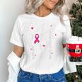 I Wear Pink For My Teacher Breast Cancer Awareness Support Men Women Unisex T-Shirt, gift for family, gift for coworker