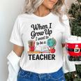 When I Grow Up I Want To Be Teacher Kids Unisex T-Shirt, gift for family, gift for coworker