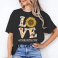 4th Grade Teacher Love Autumn Fall Sunflower Appreciation Women's T-Shirt, 4th Grade Teacher Gifts, trending gift 4th Grade Teacher Love Autumn Fall Sunflower Appreciation Women's T-Shirt, 4th Grade Teacher Gifts, trending gift