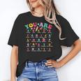 Alphabet Positive Affirmations Back To School Teacher Women's T-Shirt, trending gift Alphabet Positive Affirmations Back To School Teacher Women's T-Shirt, trending gift