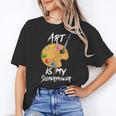 Art Is My Superpower Drawing Art Teacher Artists Women's T-Shirt, trending gift Art Is My Superpower Drawing Art Teacher Artists Women's T-Shirt, trending gift