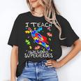 Autism Awareness Teacher I Teach Awesome Superheroes Women's T-Shirt, trending gift