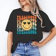 Back To School Groovy Smile Preschool Teachers Students Kids Women's T-Shirt, trending gift Back To School Groovy Smile Preschool Teachers Students Kids Women's T-Shirt, trending gift