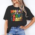 Back To School Hooray It's Art Day Art Teacher Artist Women's T-Shirt, trending gift