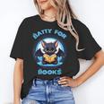 Batty About Books Lover Teacher Librarian Bookish Halloween For Men Women Kids Women's T-Shirt, trending gift