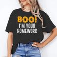 Boo I'm Your Homework Halloween Teacher Costume Women's T-Shirt, trending gift Boo I'm Your Homework Halloween Teacher Costume Women's T-Shirt, trending gift