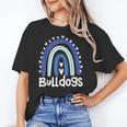 Bulldogs School Mascot Rainbow Teacher Lover Women's T-Shirt, trending gift