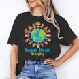 Celebrate Diversity Everyday Teachers & School Student Gift Women's T-Shirt, trending gift