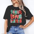 Christmas Coquette Bow Teacher Teach Love Inspire Women's T-Shirt, trending gift