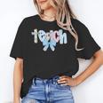 Coquette Bow Teach Teacher Happy First Day Back To School Women's T-Shirt, trending gift Coquette Bow Teach Teacher Happy First Day Back To School Women's T-Shirt, trending gift