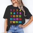Counting 1-10 Learn To Count Number School Kids Teacher Women's T-Shirt, trending gift