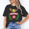 Crayon Box Fun Teacher Student Crayon Squad Halloween 2022 Women's T-Shirt, trending gift Crayon Box Fun Teacher Student Crayon Squad Halloween 2022 Women's T-Shirt, trending gift