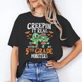 Creepin It Real Monster School 5th Grade Teacher Halloween Women's T-Shirt, trending gift Creepin It Real Monster School 5th Grade Teacher Halloween Women's T-Shirt, trending gift