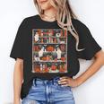 Cute Ghost Book Reading Books Lover Spooky Teacher Halloween Women's T-Shirt, trending gift