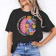 Dyslexia Different Perspective Reading Brain Floral Teacher Women's T-Shirt, trending gift
