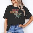 Equality Inclusion Diversity Equity Love Never Fails Teacher Women's T-Shirt, trending gift Equality Inclusion Diversity Equity Love Never Fails Teacher Women's T-Shirt, trending gift