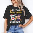 Are You Fall O Ween Directions Halloween Teacher Ghost Women's T-Shirt, trending gift Are You Fall O Ween Directions Halloween Teacher Ghost Women's T-Shirt, trending gift