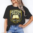 Grammar Police To Serve And Correct English Teacher Women's T-Shirt, English Teacher Gifts, trending gift