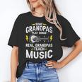 Some Grandpas Play Bingo Real Grandpas Teach Music Teacher Women's T-Shirt, trending gift