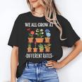 We All Grow At Different Rates Back To School Teacher Women's T-Shirt, trending gift We All Grow At Different Rates Back To School Teacher Women's T-Shirt, trending gift