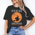 Halloween Teacher Witch Lets Eat Kids Punctuation Women's T-Shirt, trending gift Halloween Teacher Witch Lets Eat Kids Punctuation Women's T-Shirt, trending gift