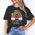 Happy 50th Days Of School Rainbow Teacher 50 Days Smarter Women's T-Shirt, trending gift Happy 50th Days Of School Rainbow Teacher 50 Days Smarter Women's T-Shirt, trending gift