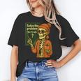 HUGvyn Halloween Skeleton Six Seven 67 Meme PEMDAS Teacher Women's T-Shirt, trending gift HUGvyn Halloween Skeleton Six Seven 67 Meme PEMDAS Teacher Women's T-Shirt, trending gift