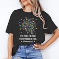 It's Fine I'm Fine Christmas Light Principal Teacher Xmas Men Women Women's T-Shirt, trending gift
