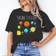 Kids Solar Systems Cute Planets Space Science Teacher School Women's T-Shirt, Science Teacher Gifts, trending gift