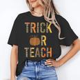Leopard Trick Or Teach Halloween Teacher Costume Women Women's T-Shirt, trending gift Leopard Trick Or Teach Halloween Teacher Costume Women Women's T-Shirt, trending gift