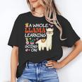 Llama Learning T Shirt Teachers Students Alpaca Lovers Women's T-Shirt, trending gift Llama Learning T Shirt Teachers Students Alpaca Lovers Women's T-Shirt, trending gift